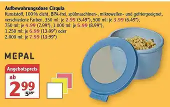 Globus Aufbewahrungsdose Cirqula Mepal Angebot