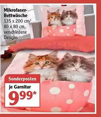 Globus Mikrofaser-bettwäsche Angebot