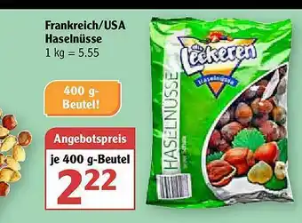 Globus Frankreich Oder Usa Haselnüsse Angebot