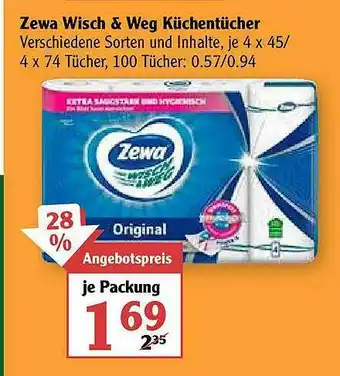 Globus Zewa Wisch & Weg Küchentücher Angebot