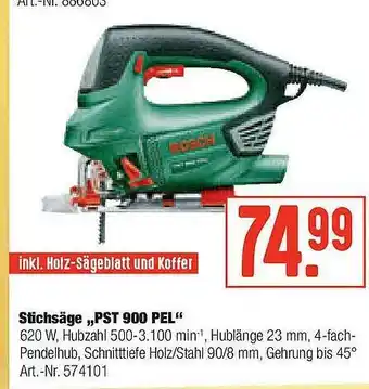 Hellweg Stichsäge „pst 900 Pel” Angebot