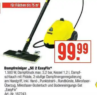 Hellweg Dampfreiniger „sc 2 Easyfix” Angebot