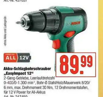 Hellweg Akku-schlagbohrschrauber „easyimpact 12” Angebot