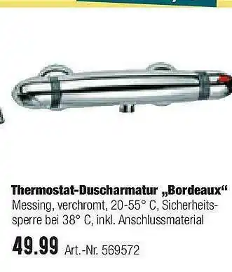 Hellweg Thermostat-duscharmatur „bordeaux” Angebot