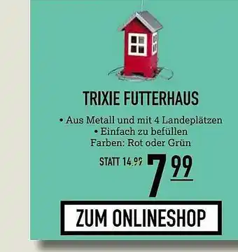 Kölle Zoo Trixie Futterhaus Angebot