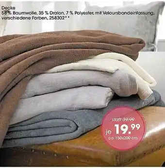 Möbel Martin Deke 58% Baumwolle 35% Dralon 7% Polyester Angebot