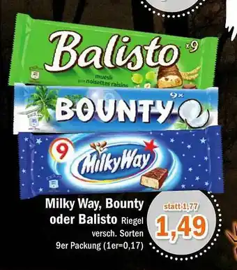 Aktiv Irma Milky Way, Bounty Oder Balisto Angebot