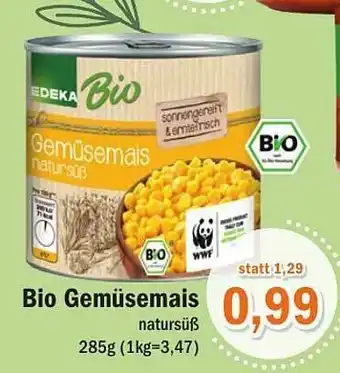 Aktiv Irma Bio Gemüsemais Angebot