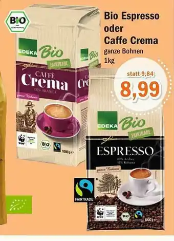 Aktiv Irma Bio Espresso Oder Caffe Crema Angebot