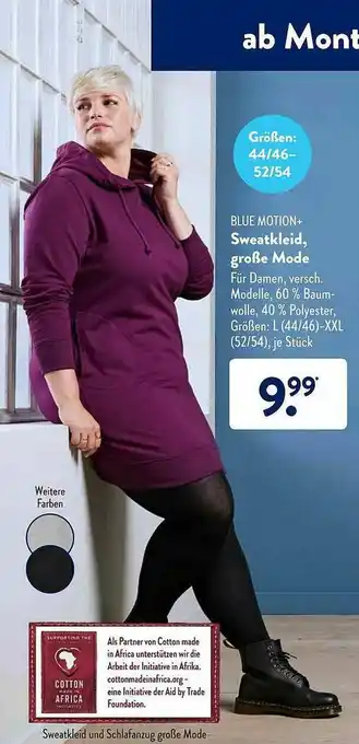 Aldi Süd Sweatkleid, Große Mode Angebot