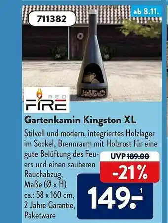 Aldi Süd Gartenkamin Kingston Xl Angebot