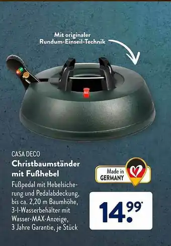 Aldi Süd Christbaumständer Mit Fußhebel Angebot