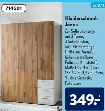 Aldi Süd Kleiderschrank Jonna Angebot