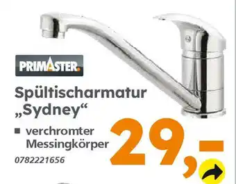 Globus Baumarkt PRIMASTER Spültischarmatur „Sydney" Angebot