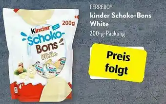 Aldi Süd Ferrero Kinder Schoko-bons White Angebot