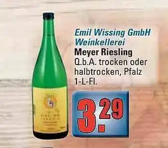 alldrink Emil Wissing Gmbh Weinkellerei Meyer Riesling Angebot