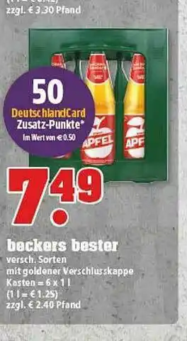 trinkgut Beckers Bester Angebot