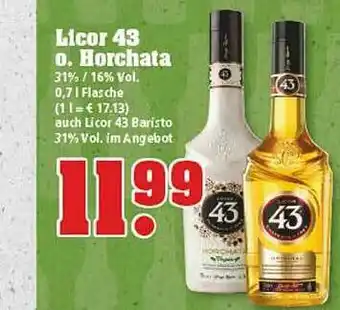 trinkgut Licor 43 O. Horchata Angebot