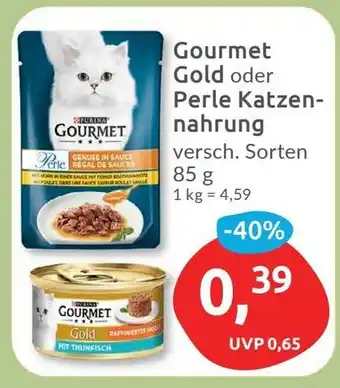 Budni PURINA Gourmet Gold oder Perle Katzennahrung 85g Angebot