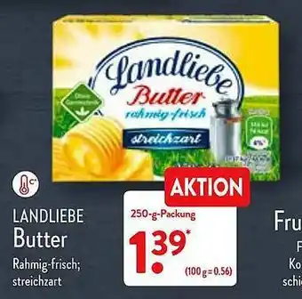 Aldi Nord Landliebe Butter Angebot