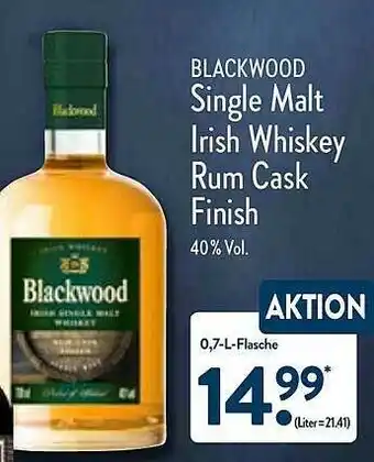 Aldi Nord Single Malt Irish Whiskey Rum Cask Finish Angebot