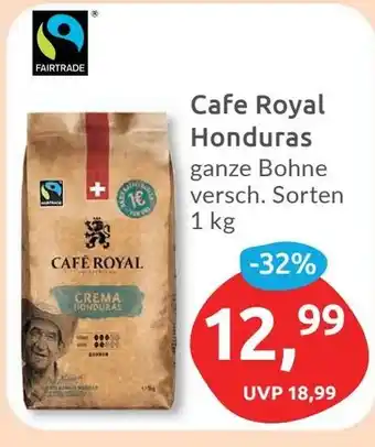 Budni Cafe Royal Honduras ganze Bohne versch. Sorten 1 kg Angebot