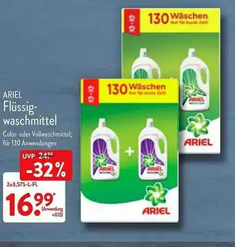 Aldi Nord Ariel Flüssig-waschmittel Angebot