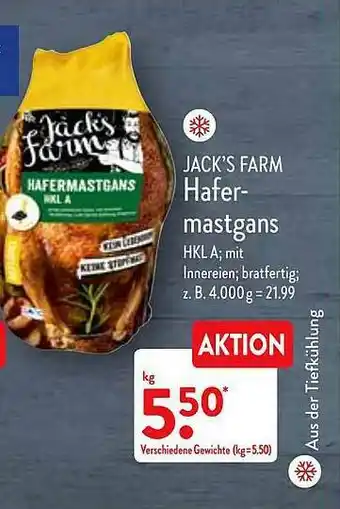 Aldi Nord Hafer-mastgans Angebot