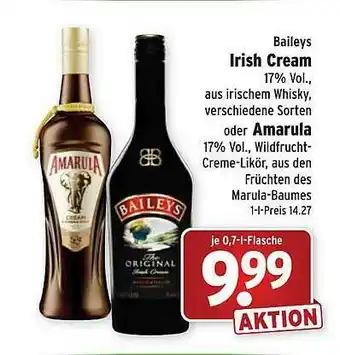 Wasgau Baileys Irish Cream Oder Amarula Angebot