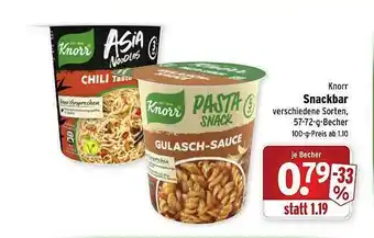 Wasgau Knorr Snackbar Angebot