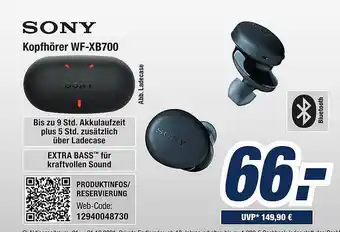 Expert Bening Sony Kopfhörer Wf-xb700 Angebot