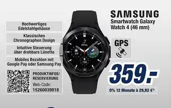 Expert Bening Samsung Smartwatch Galaxy Watch 4 (46 Mm) Angebot