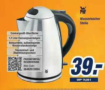 Expert Bening Wasserkocher Stelio Angebot