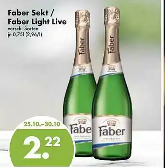 Famila Nord West Faber Sekt Faber Light Live Angebot