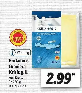 Lidl Eridanous Graviera Kritis Gu Angebot