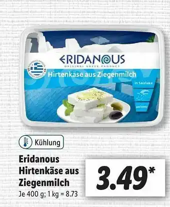 Lidl Eridanous Hirtenkäse Aus Ziegenmilch Angebot