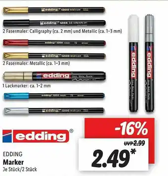 Lidl Edding Marker Angebot