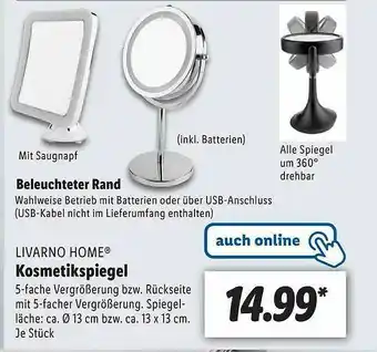 Lidl Livarno Home Kosmetikspiegel Angebot