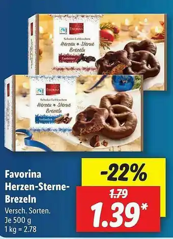 Lidl Favorina Herzen-sterne-brezeln Angebot