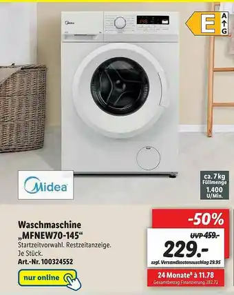 Lidl Midea Waschmaschine Mfnew70-145 Angebot