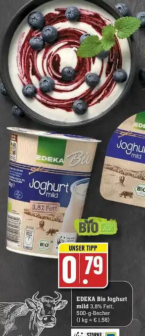 E-Center Edeka Bio Joghurt Mild Angebot