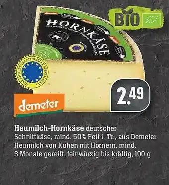 E-Center Heumilch-hornkäse Demeter Angebot