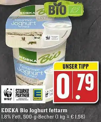 E-Center Edeka Bio Joghurt Fettarm Angebot