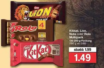 Famila Nord West Kitkat Lion Nuts Oder Rolo Multipack Angebot