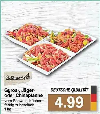 Famila Nord West Gyros- Jäger Oder Chinapfanne Goldmarie Angebot