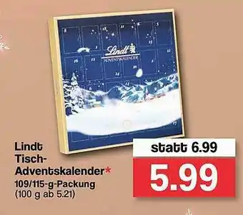 Famila Nord West Lindt Tisch-adventskalender Angebot