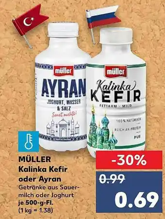 Kaufland Müller Kalinka Kefir Oder Ayran Angebot