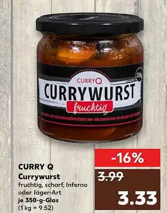 Kaufland Curry Q Currywurst Angebot