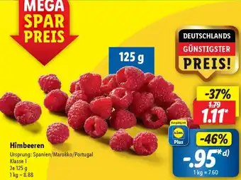 Lidl Himbeeren 125 g Angebot