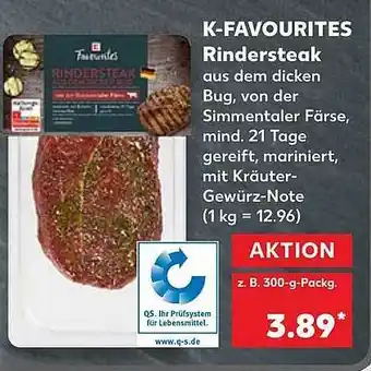 Kaufland K-favourites Rindersteak Angebot